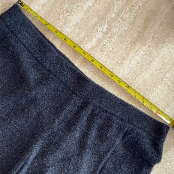 ENCORE by IDINA MENZEL Women's Plush Black Wide-Leg Pants, Elastic Waist. L - Picture 7 of 12